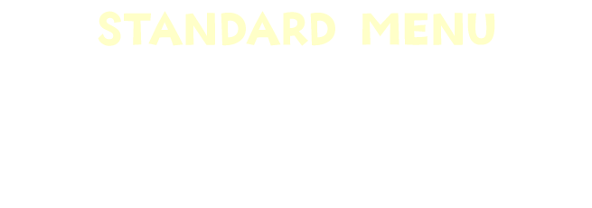 夜のケーキ屋さん 基本メニューです。当日でも夜でもご用意が可能なケーキが沢山ございます。こちらのケーキをベースにさまざまなカスタマイズも可能です。想いをこめたオーダーメイドケーキを贈ってみませんか♡